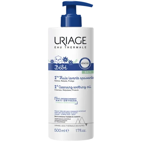 Uriage 1ère Huile Lavante - Nettoyante, Nourrissante, Apaisante - 500 ml