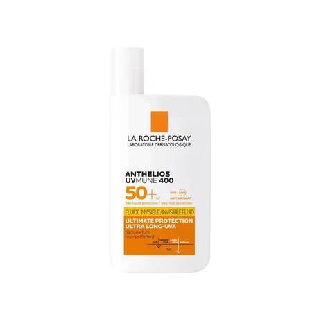 Anthelios - La Roche Posay - Fluide Invisible Visage Très Haute Protection Indice 50 Sans Parfum