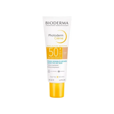 Crème Solaire Confortable Et Hydratante Très Haute Protection Spf50+ Teint Hâlé Et Unifié Pour Peaux Sensibles Sèches Photoderm Crème Sun Active Defense Bioderma Le Tube De 40ml - vue 2