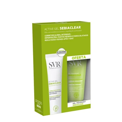 SVR Pack Sebiaclear Active Gel + Limpiador 40 ml 55 ml