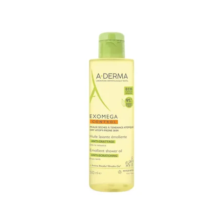 A-DERMA Exomega Huile Nettoyante Émolliente Anti-irritation - 500 ml