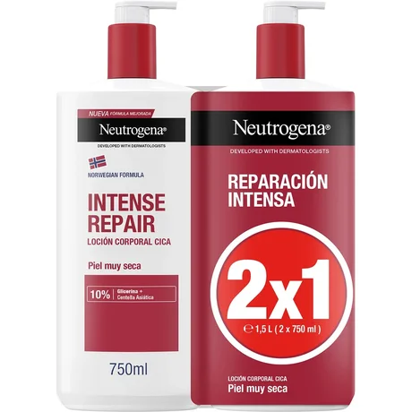 Neutrogena Duo Intense Repair Lotion 2 x 750 ml