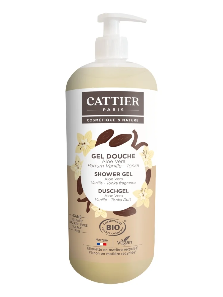 CATTIER Gel de ducha BIO Aloe Vera Vainilla-Tonka 1 l