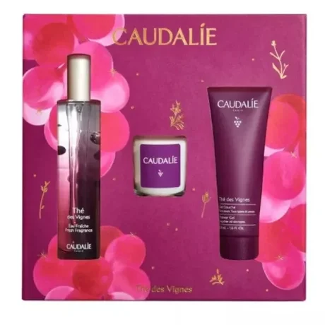 Set Thé des Vignes Eau Fraise + Gel de Douche + Voile 50 ml + 50 ml + 35 g