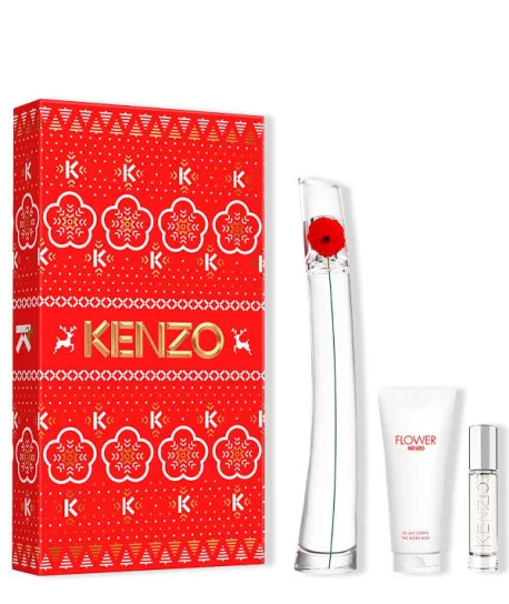 Set de Navidad Flower by Kenzo Eau de parfum 100 ml + 75 ml + 10 ml