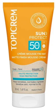 TOPICREM PROTECTION SOLAIRE MAT SPF50 50ML 50 ml