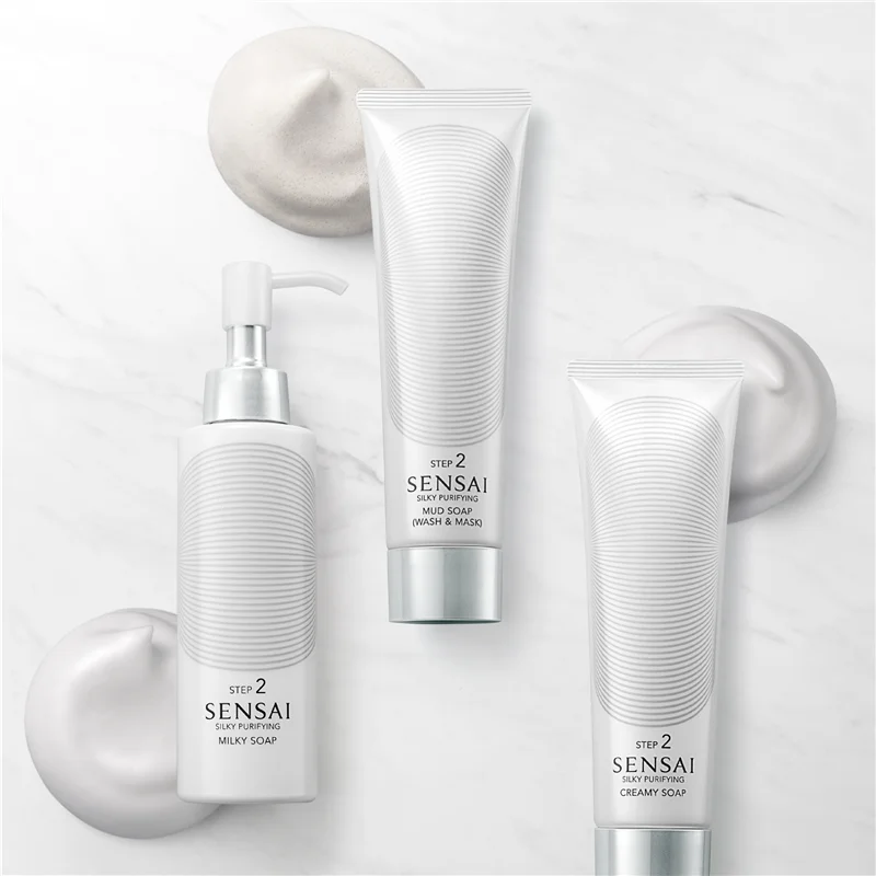 Jabón Silky Purifying Creamy Soap Step 2 de Sensai 125 ml